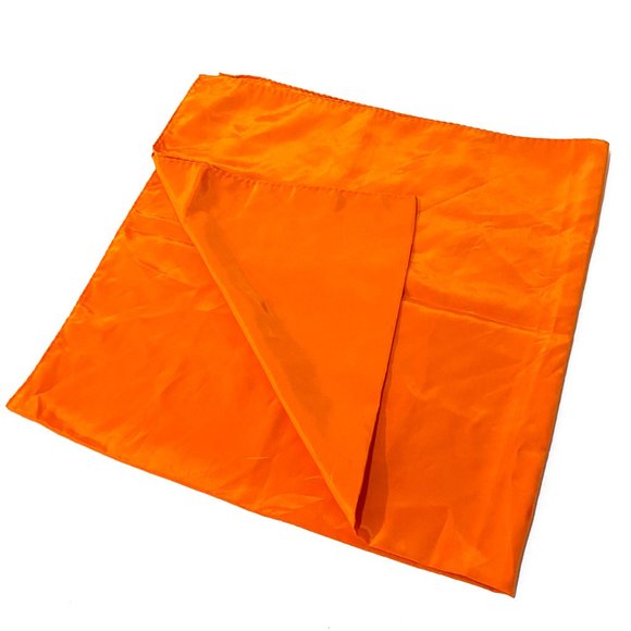 Vintage Circa 1980s, Versa by Vera, Orange Scarf, Satin Scarf, Scarf Collectors - Picture 5 of 8